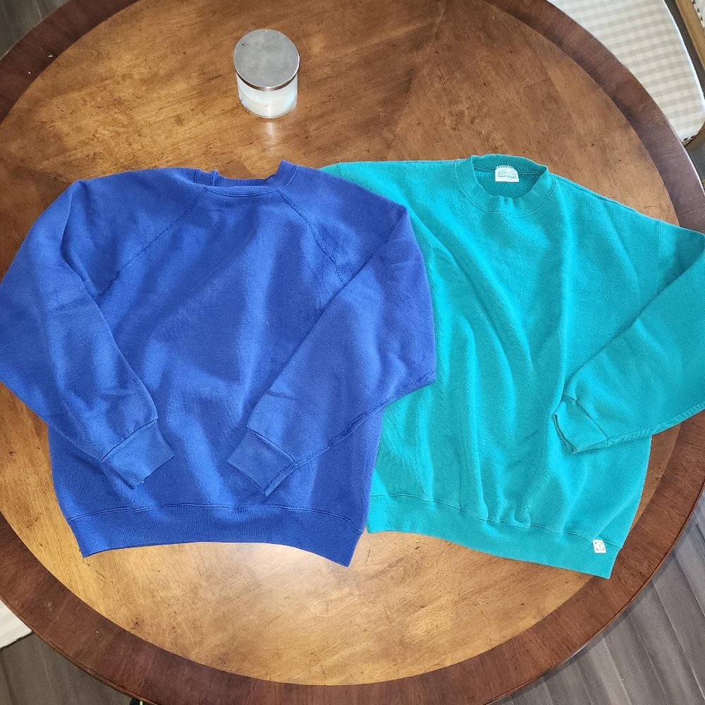 Lot of two vintage Discus Athletics crewnecks, Men's Large